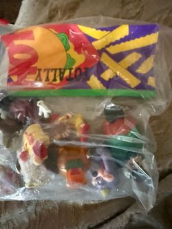 VINTAGE TOYS 3 FULL BAGS 1990’S MACDONALD BURGER KING PLUS TOYS SOME STILL IN ORIGINAL UNOPENED BAGS