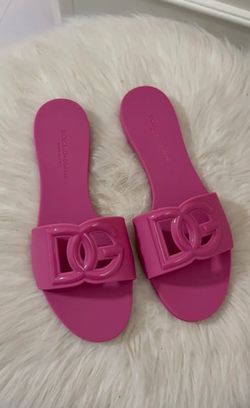 Dolce & Gabbana DG Logo Slide Sandals
