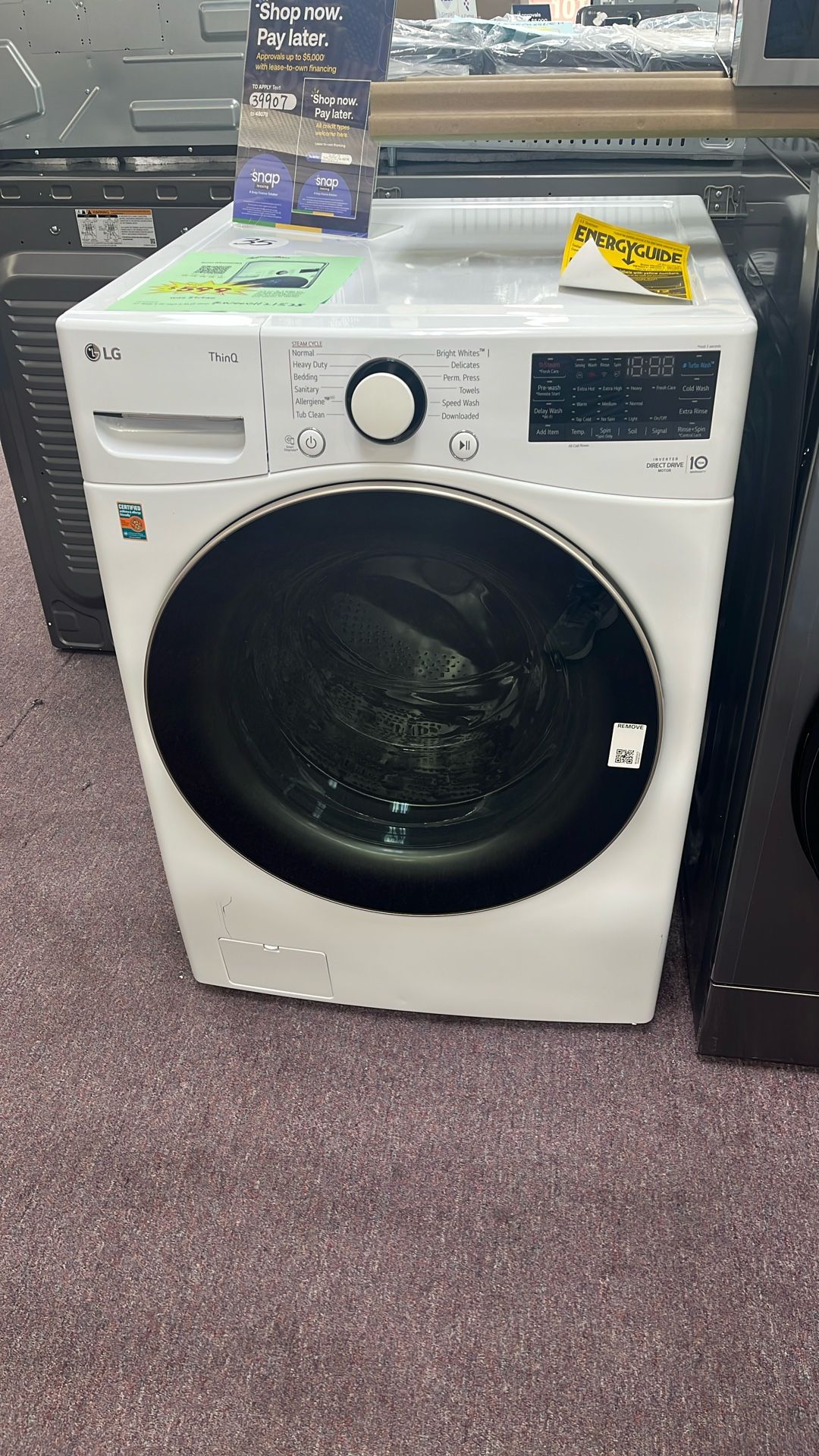 Washer White New Scratch And Dents Lavadora