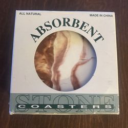 4 Absorbent Stone Coasters 