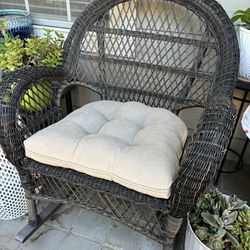 Pier 1 rocker patio chair & cushion