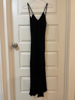 Size S Wild Fable Spaghetti Strap Black Double Lined Midi Dress