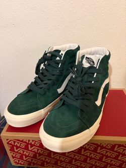 Vans Sk8-Hi Green Suede High-Top Sneakers