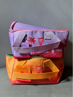 Two NEW 2026 Trader Joe’s mini insulated tote bag Trader Joes lunch cooler