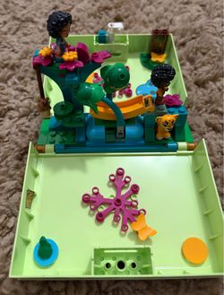 LEGO Disney Encanto Antonio’s Magical Door 43200. Instruction manual included, but no box.   Open book measuring over 9” wide, 4” deep and 3” high.  C