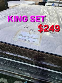 KING SET $249 << MATTRESS  AND BOX SPRING