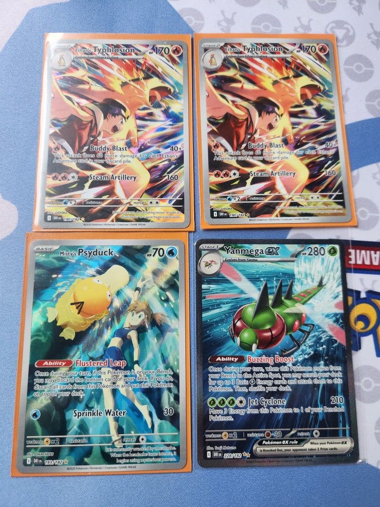 Pokémon Destined Rivals Lot Psyduck Typhlosion