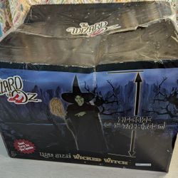 Wizard of Oz Wicked Witch Animatronic 6’ NEW Never Opened Box Spirit Halloween