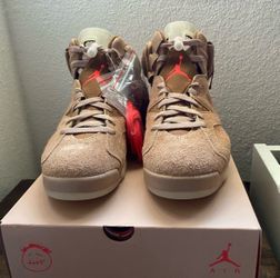Jordan 6 Retro Travis Scott British Khaki Size 9M