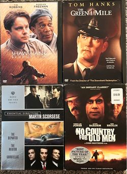 Masterpiece Movies 4 DVD Lot - 6 Incredible Films on 4 DVDs, Tested / Clean