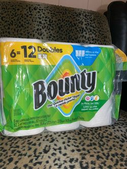 6 pack of bounty paper towels $10 firm on price