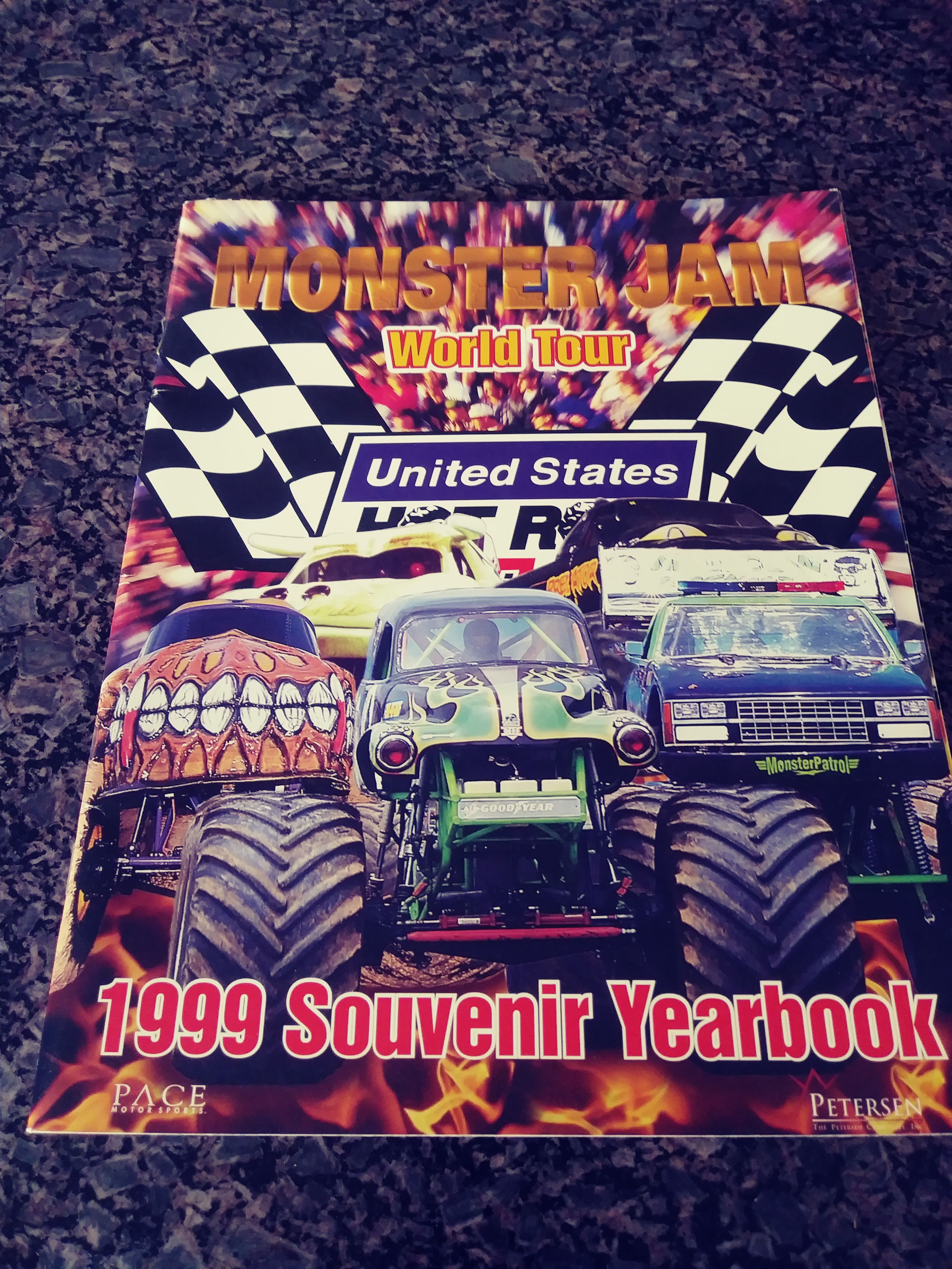 Monster Jam World Tour 1999 souvenir yearbook