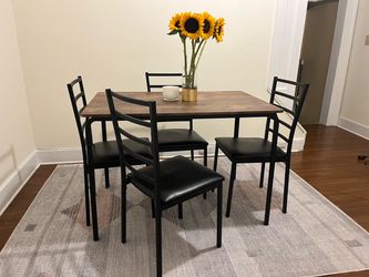 5-Piece Dining Table and Chair Set