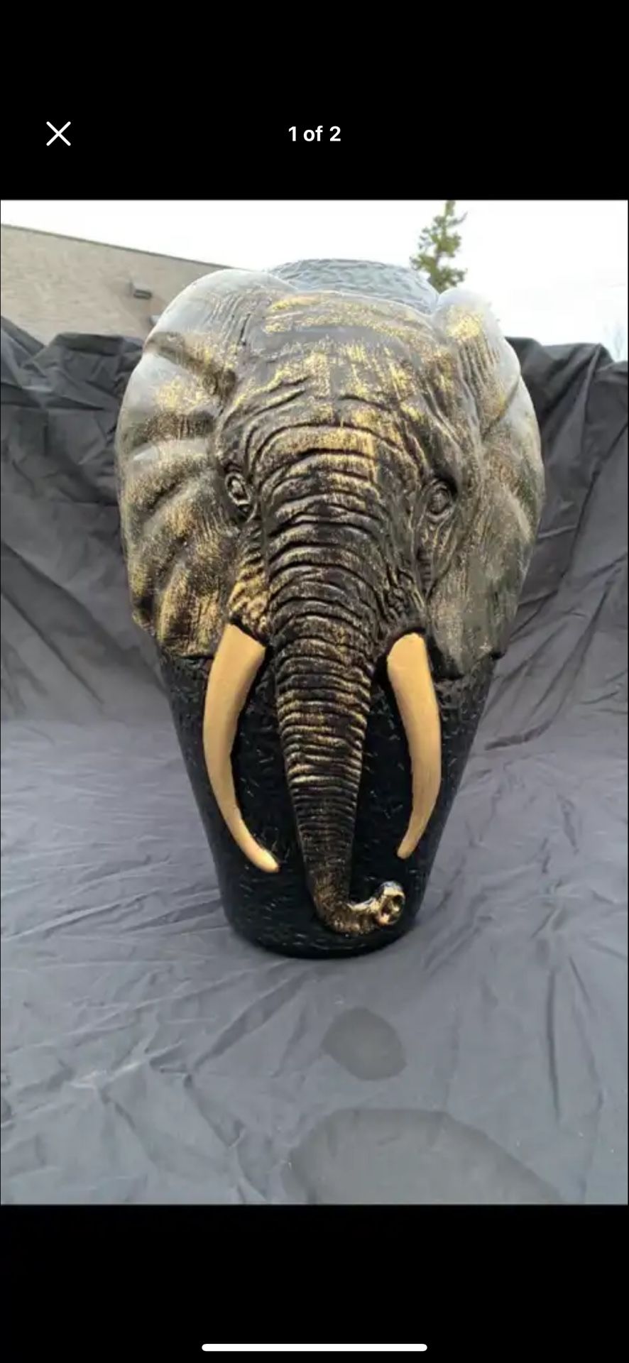 Elephant Face Vase 