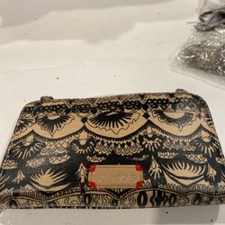 PEACE VINYL CHECKBOOK WALLET