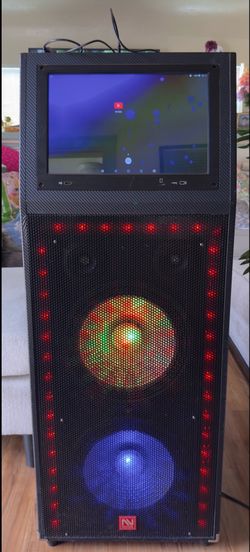300W Nutek WF-4125 12” Active PA Speaker w/ 15” LED Karaoke Screen
