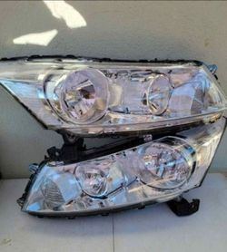 08-12 Honda Accord Headlights Luces Micas Calaveras Faros Faroles Focos Headlamps