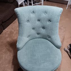 Desk Chair Comfy Upholstered Rolling Desk Chair