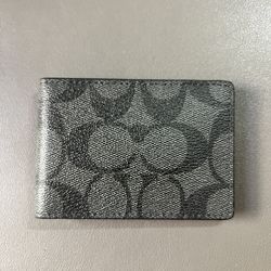 Coach - Compact Billford Wallet In Signature Canvas *NEW*