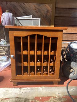 Wine Cellar Table, End Table, Furniture Wood End Table