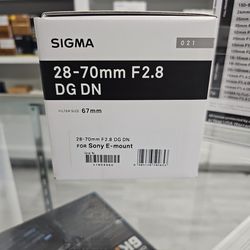 Sigma 28-70mm F2.8 For Sony ☆ Sigma Sale End 6/23 ☆