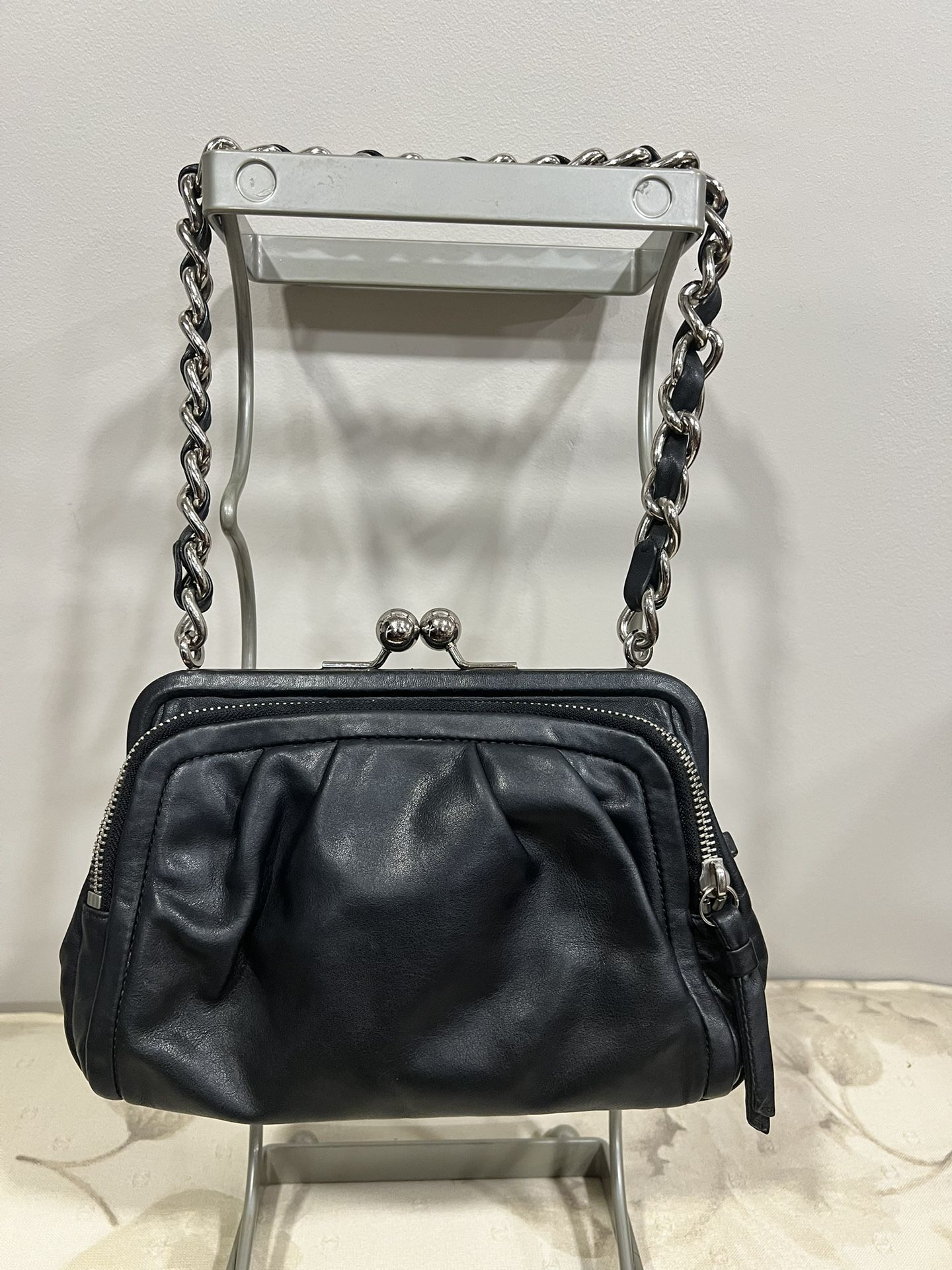Coach Parker Black Leather Bag Style 13621