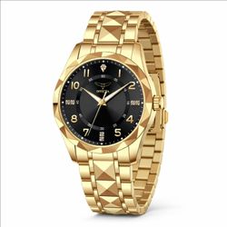 Invicta Men's Watch Specialty I by Invicta Black Dial Yellow Gold Bracelet 69019
