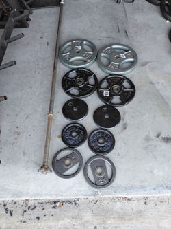 1 inch beginner weight set with bar