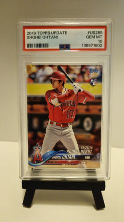 Shohei Ohtani 2018 Topps Update Rookie Card PSA Graded 10