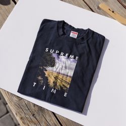 SS/20 Supreme "Supreme Time" t-shirt// sz. LG