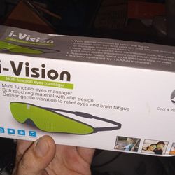 New In The Box Original I-vision Eye Therapy Stress Relieving Hot Or Cold With Built In Mp3 Speaker With Aux Cord 