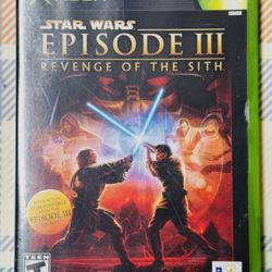 Star Wars: Episode III: Revenge of the Sith (Original Xbox, 2005) Tested/Works