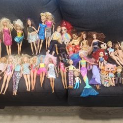 Lot of Barbies and Dolls $40 OBO