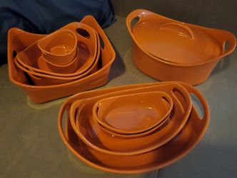 Rachael Ray Orange Stone Bakeware