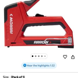 Arrow T501 5-in-1 Manual Staple and Nail Gun, Wire Stapler, and Brad Nailer for Wood, Upholstery, Construction, Insulation, Crafts, Fencing, and Cable