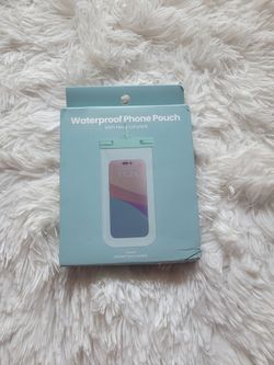 Waterproof Phone Pouch with Neck Lanyard, New