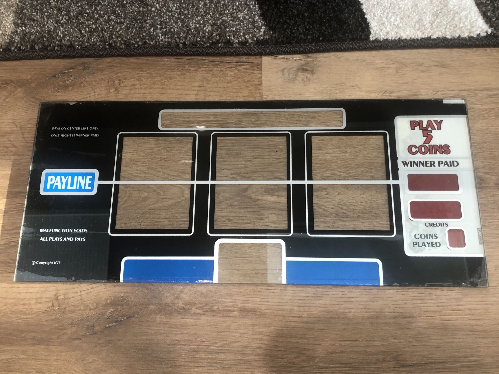 Slot Machine Reel Glass