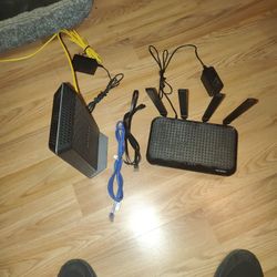 Netgear Cable Modem And Rock Space Wireless Router 