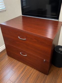 2-Drawer Filing Cabinet, Locking, Letter/Legal