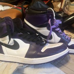 Air Jordans Court Purple 10 1/2