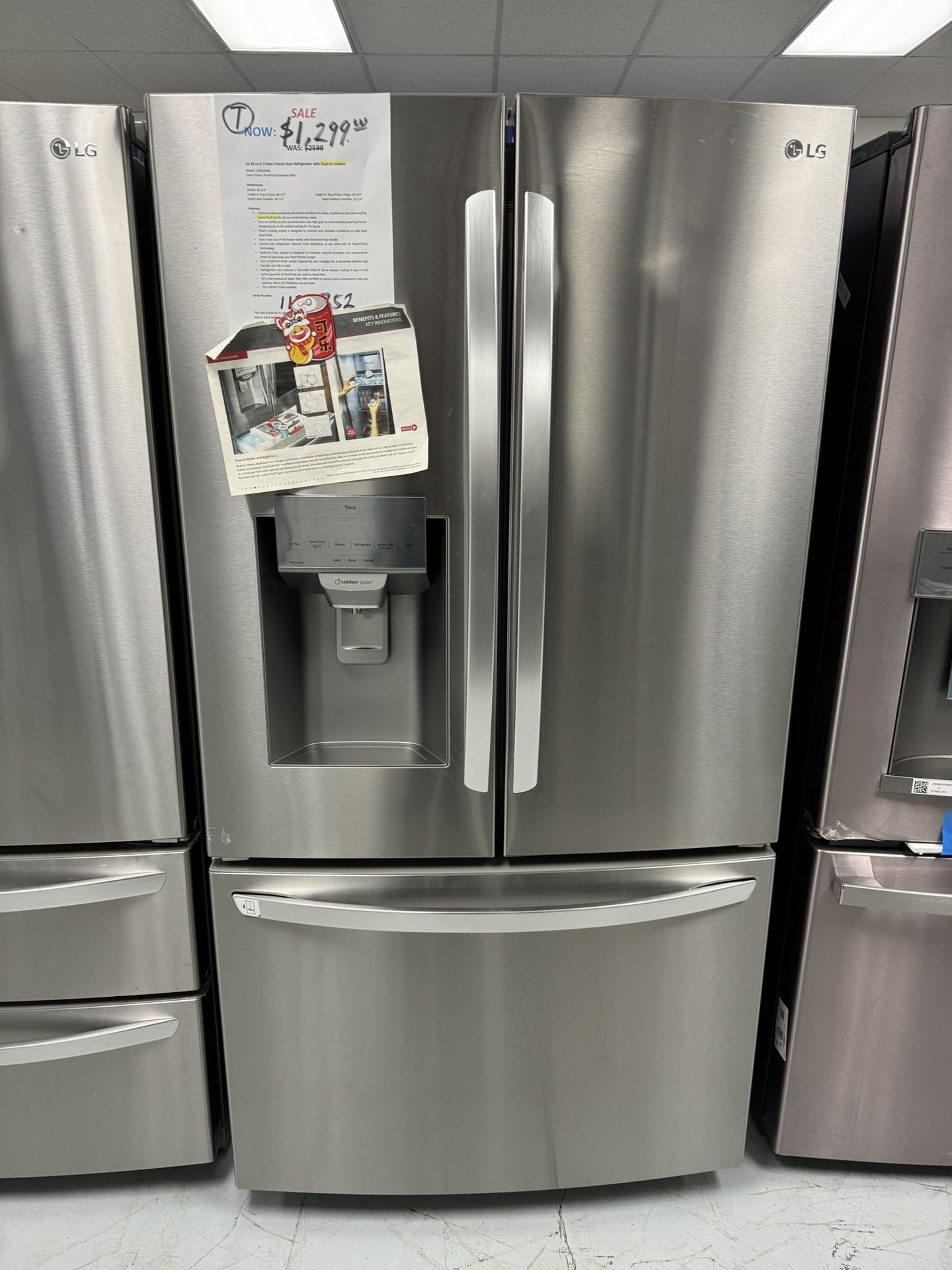 LG 28 Cu.ft Refrigerator With Craft-ice