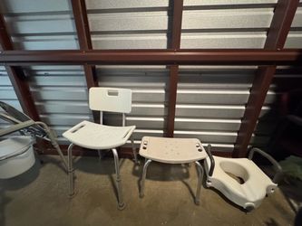 Medical Bath Shower Chairs and Toilet Riser Set