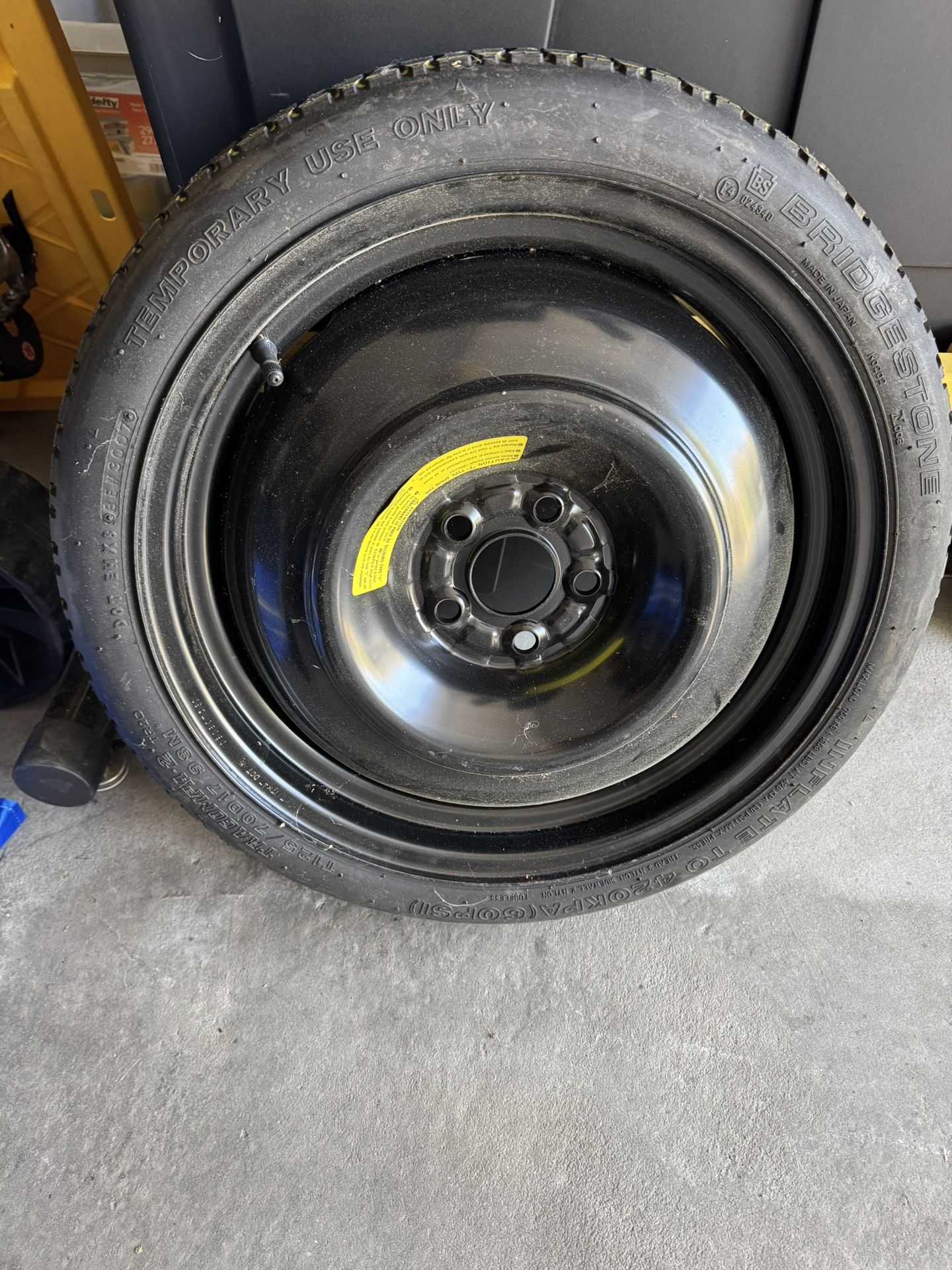 125 70d Spare Tire