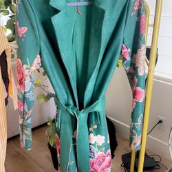  Beautiful Soft Suede Feel Floral Cardigan