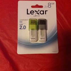 Two 8Gb USB LEXAR. FOR $12