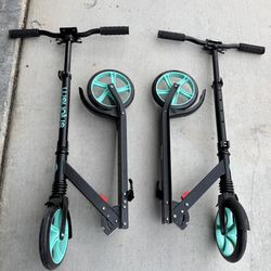 Kids Folding Scooters – Set of 2 – Excellent Condition