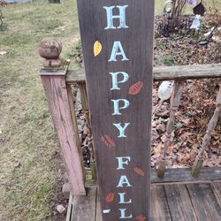Long Sign Reversible From Happy Fall Yo Halloween 