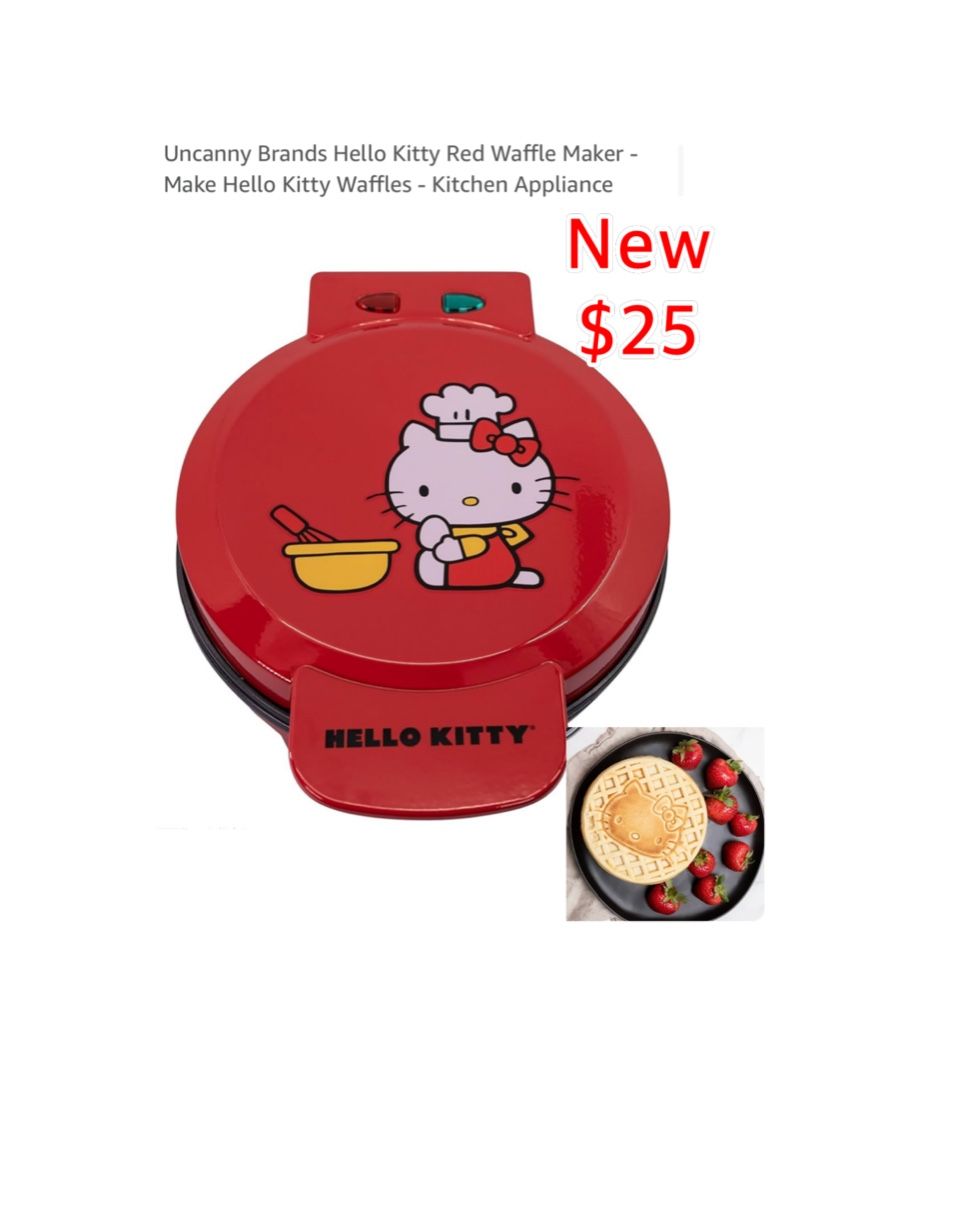 New Hello Kitty Red Waffle Maker - Make Hello Kitty Waffles - Kitchen Appliance $25 east Palmdale  Check out all my other great listings..