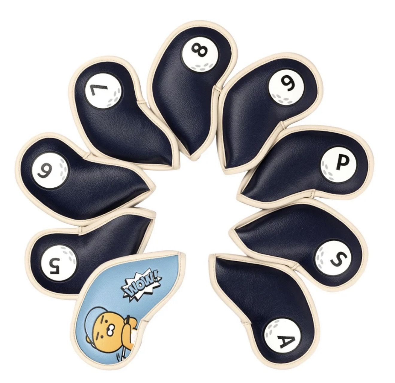 Kakao Friends Golf Let's Par Tee Iron Headcover