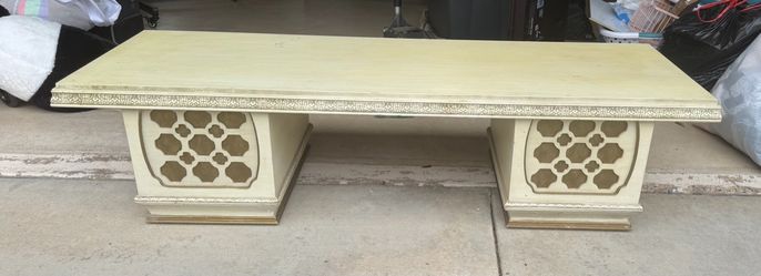 Vintage Hollywood Regency / Chinoiserie-style Coffee Table